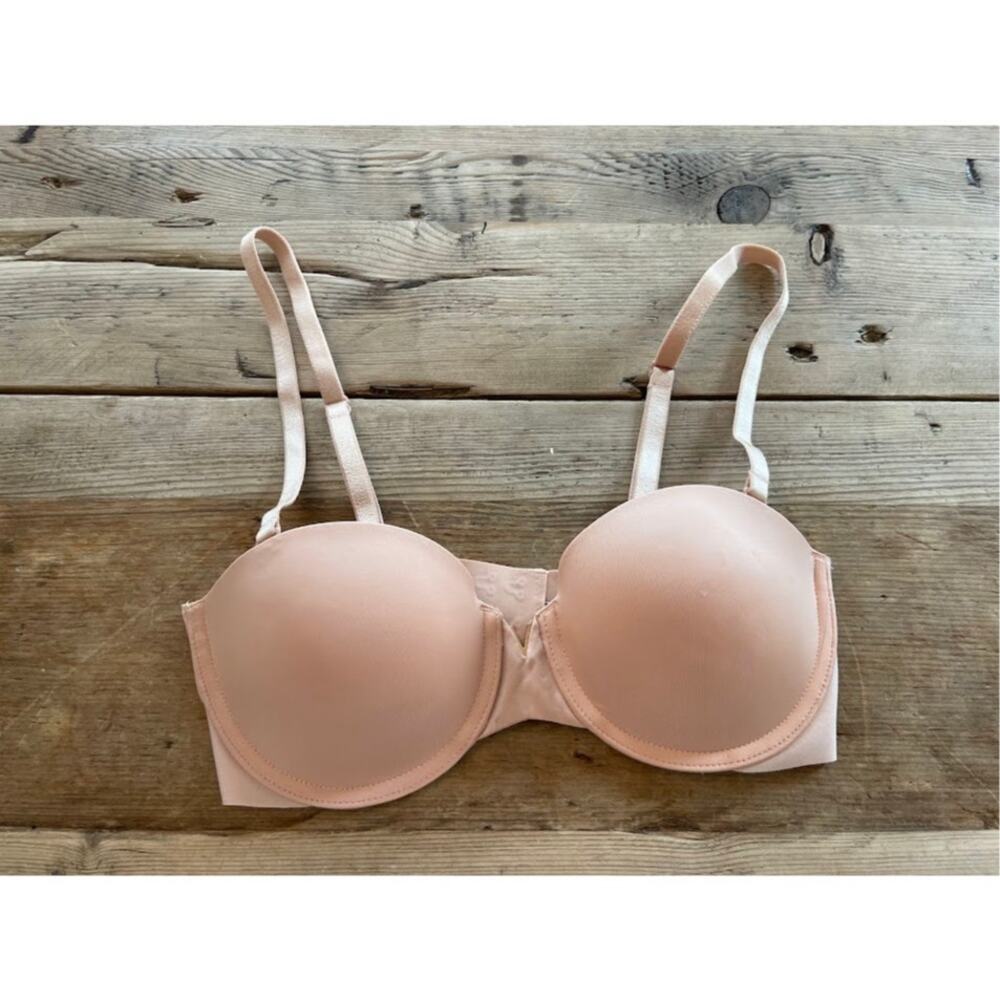 Victoria's Secret Brilliant Blush 32D Bare Illusions Uplift Strapless Bra VS